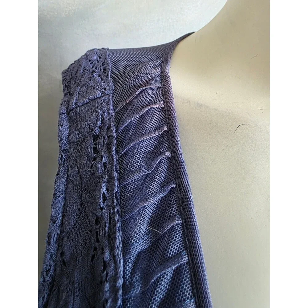 Sundance True Essence sleeveless Lace Floral Square Neck Sz 8
